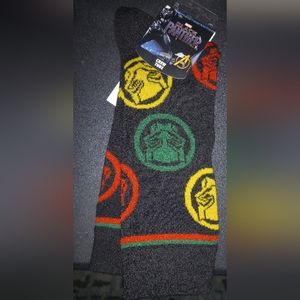 Marvel Studios Black.Panther Men Crew Sock 8-12